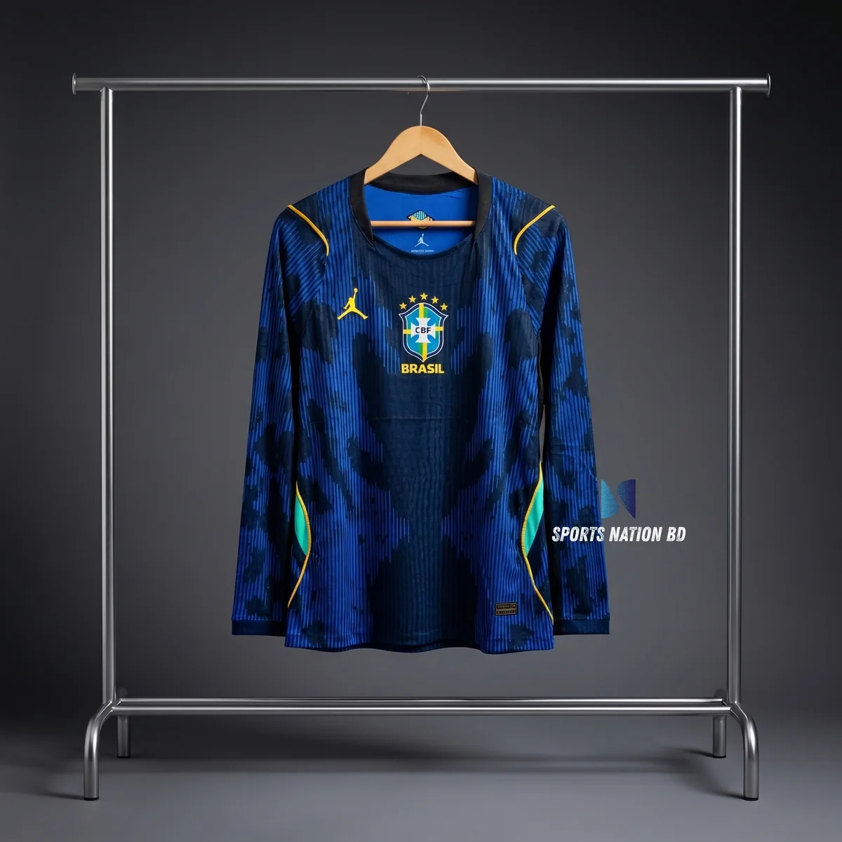 Brazil WC26 Away Kit Full Sleeve - Premium Jersey | Sports Nation BD Bangladesh